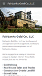 Mobile Screenshot of fairbanksgoldco.com